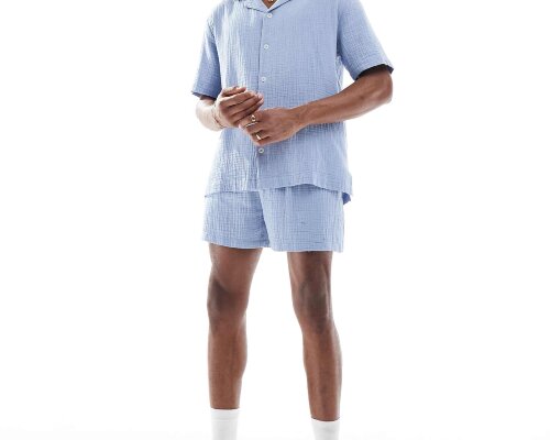 Goldsboro resort short in blue GOLDSBORO