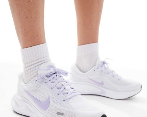 Nike Running Journey Run trainers in white and lilac NIKE RUNNING
